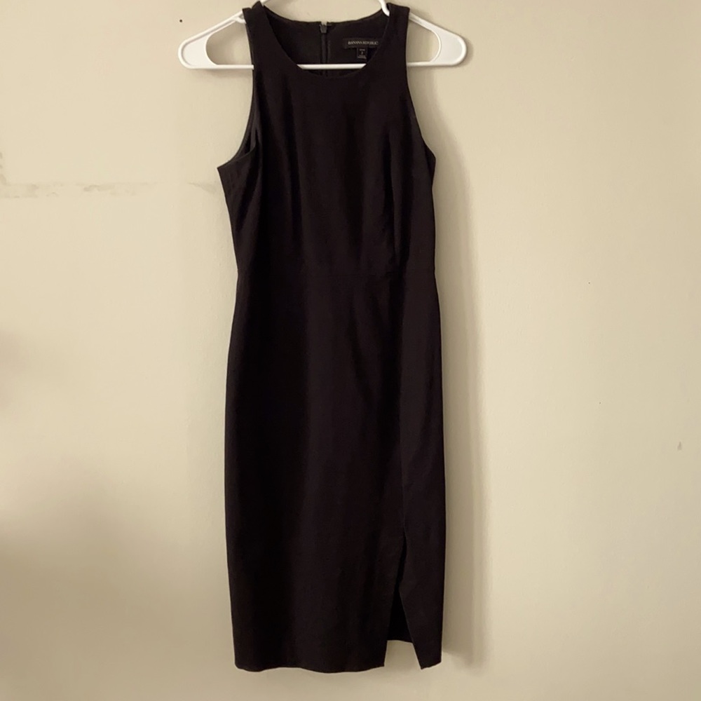 Black Midi Banana Republic Dress Size 2